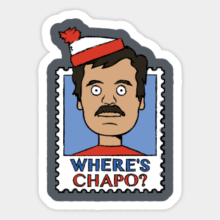 "Where's Chapo?" stamp Sticker